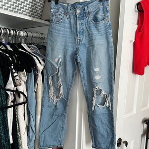 Levi's Casual Blue Boyfriend Jeans